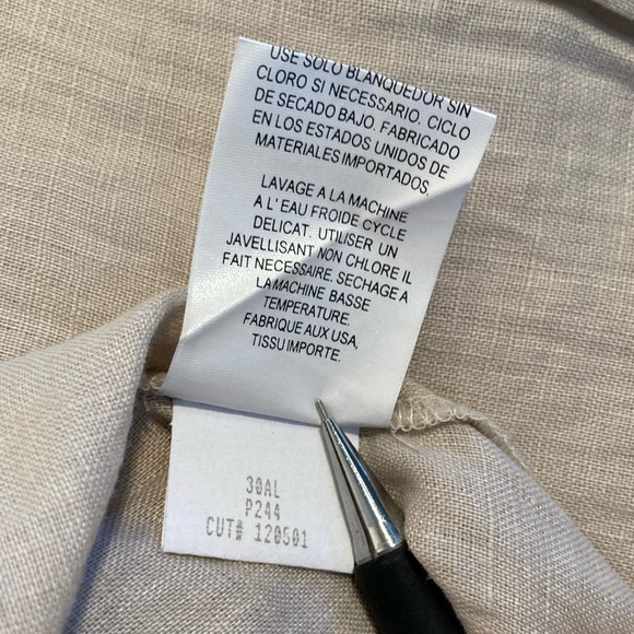 Eileen Fisher Irish linen cropped wide leg pants M - Picture 16 of 16